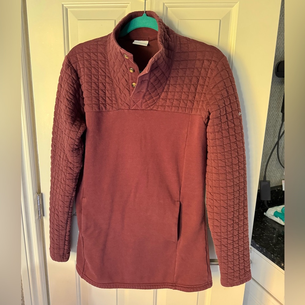Columbia Tunic Length Pullover / Size L / Maroon